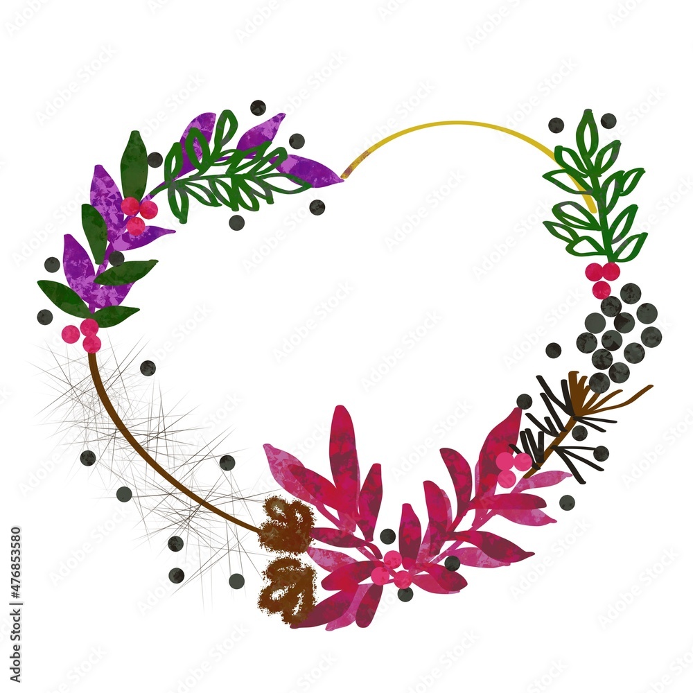 Wreath flowers as a decoration