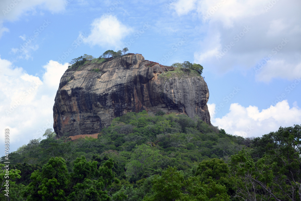 Sri Lanka, rock and fortress of Sigiriya with lion's paws