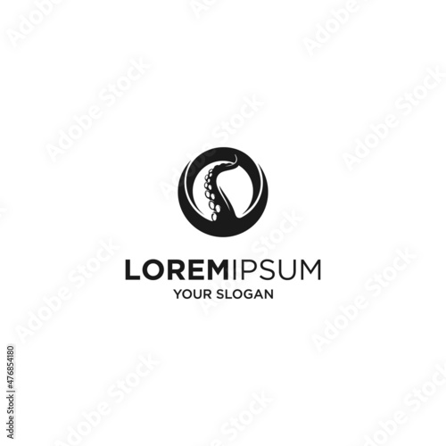 awesome octo silhouette  logo designs