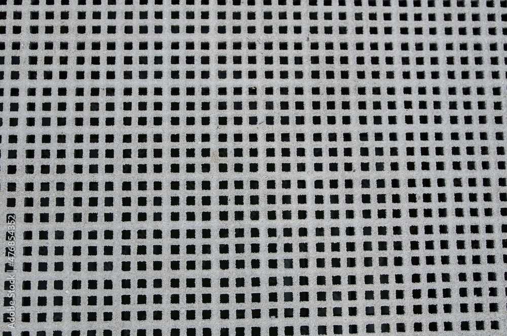 Floor texture in a square hole with grey. Floor texture in a square hole with grey.