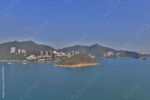 Seaside At Deep Water Bay Hong Kong Seen Form Nam Long Shan 18 Nov 2021 photo