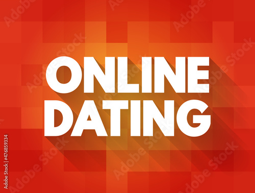 Online Dating text quote, concept background