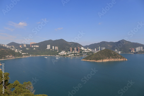 Seaside At Deep Water Bay Hong Kong Seen Form Nam Long Shan 18 Nov 2021 photo