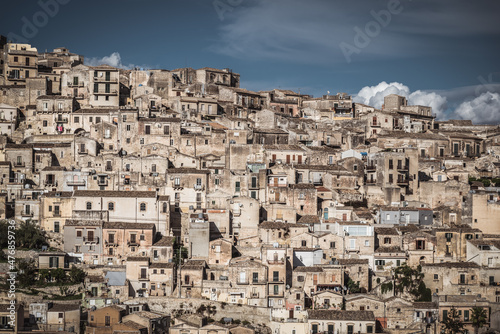 Wonderful View of Modica City Centre, Ragusa, Sicily, Italy, Europe, World Heritage Site