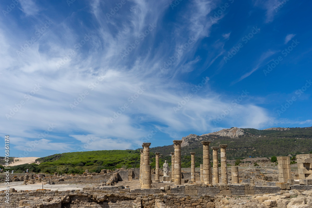 ruinas de la antigua villa romana de baelo claudia en el parque natural del estrecho, Andalucía ruinas de la antigua villa romana de baelo claudia en el parque natural del estrecho, Andalucía