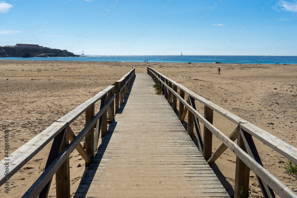 bonito paisaje natural en la playa de Tarifa, Andalucía bonito paisaje natural en la playa de Tarifa, Andalucía