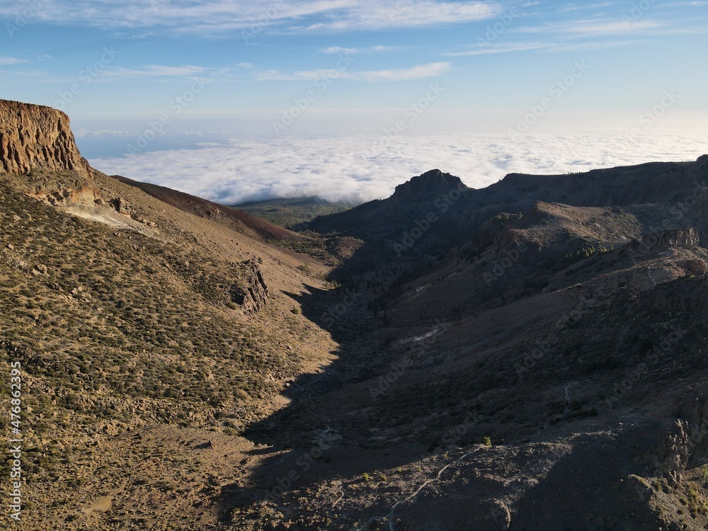 Teide National Park Roques de Garcia in Tenerife, Spain