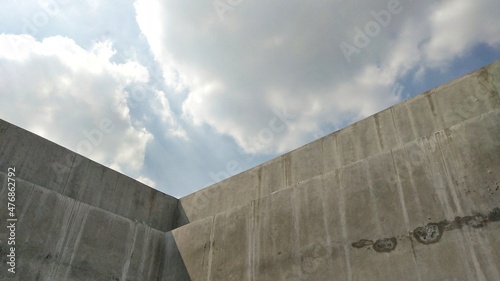 concrete wall and sky