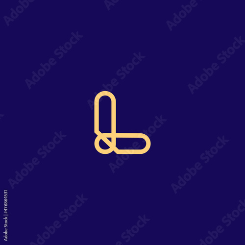 Creative L Letter Concept and LL Initial Logo Design.