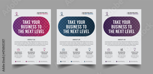 Modern Corporate business flyer template design and Digital marketing agency flyer template