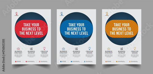 Modern Corporate business flyer template design and Digital marketing agency flyer template