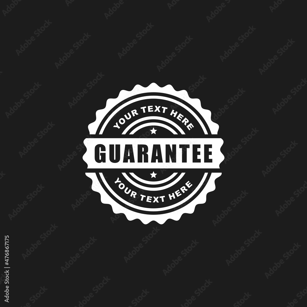 Fototapeta premium Guarantee stamp seal icon vector illustration