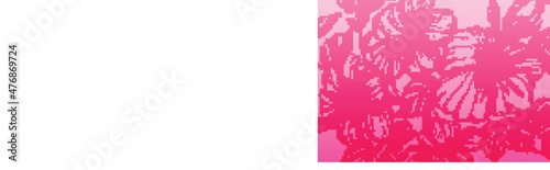 Abstract decorative pink floral card background