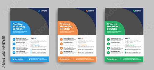 Corporate Business flyer template vector design, Flyer Template Geometric shape used for business poster layout, IT Company flyer, corporate banners, and leaflets.