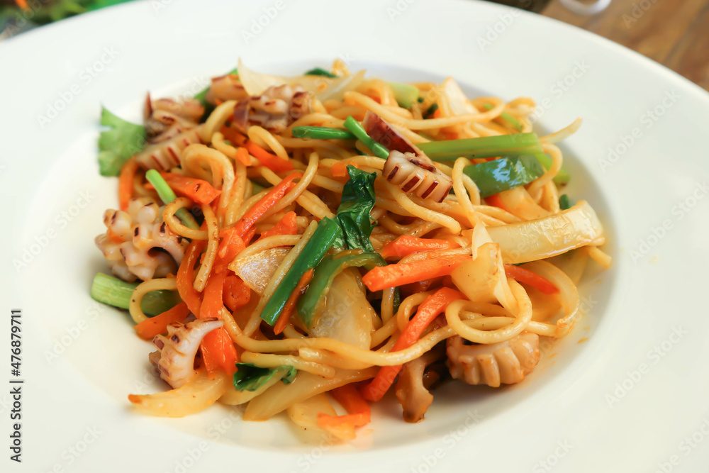 spaghetti , squid spaghetti or seafood spaghetti spaghetti , squid spaghetti or seafood spaghetti