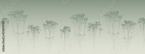 green gray flowers background fog flower