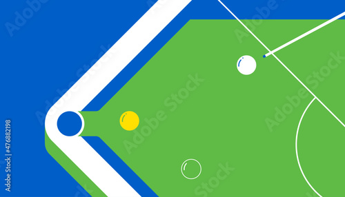 Snooker abstract background design. Vector illustration of sports concept