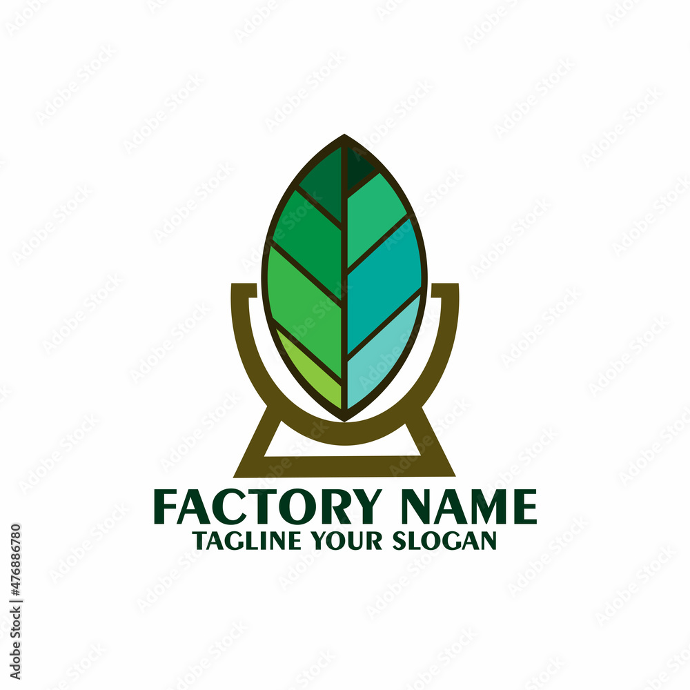 Fototapeta premium leaf design logo vector. illustration leaf logo identity