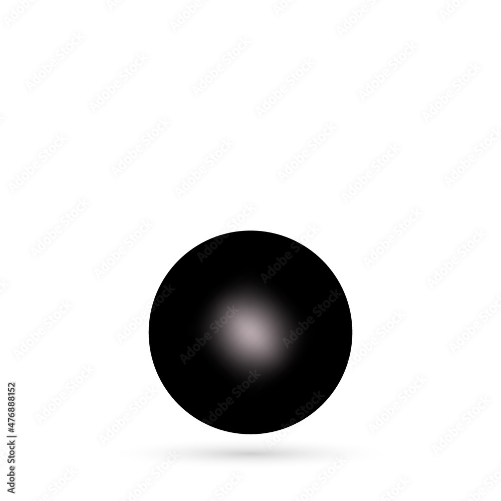 Black realistic 3d ball, pearl. Decor element. Beauty and fashion. eps 10 Black realistic 3d ball, pearl. Decor element. Beauty and fashion. eps 10