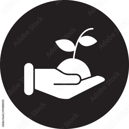 replant glyph icon