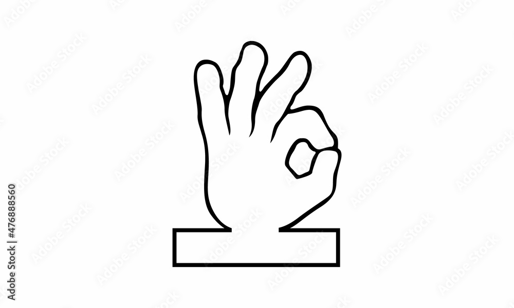 Obraz premium hand sign icon