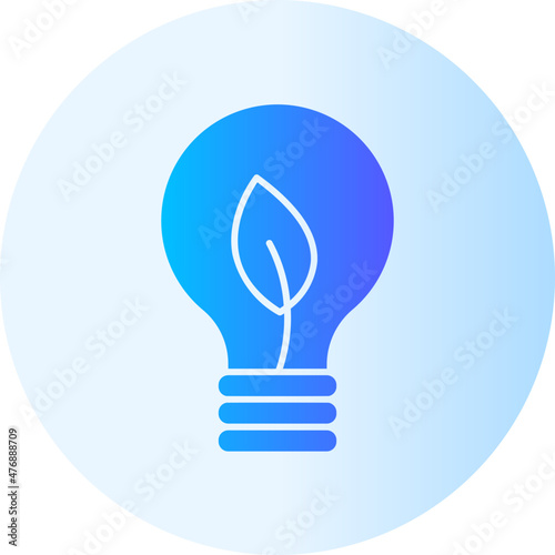 green energy gradient icon