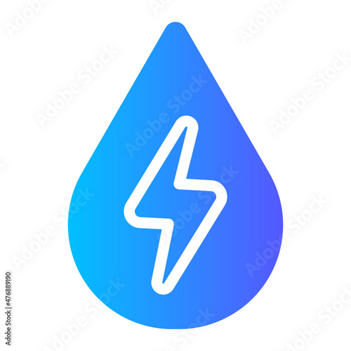 renewable energy gradient icon