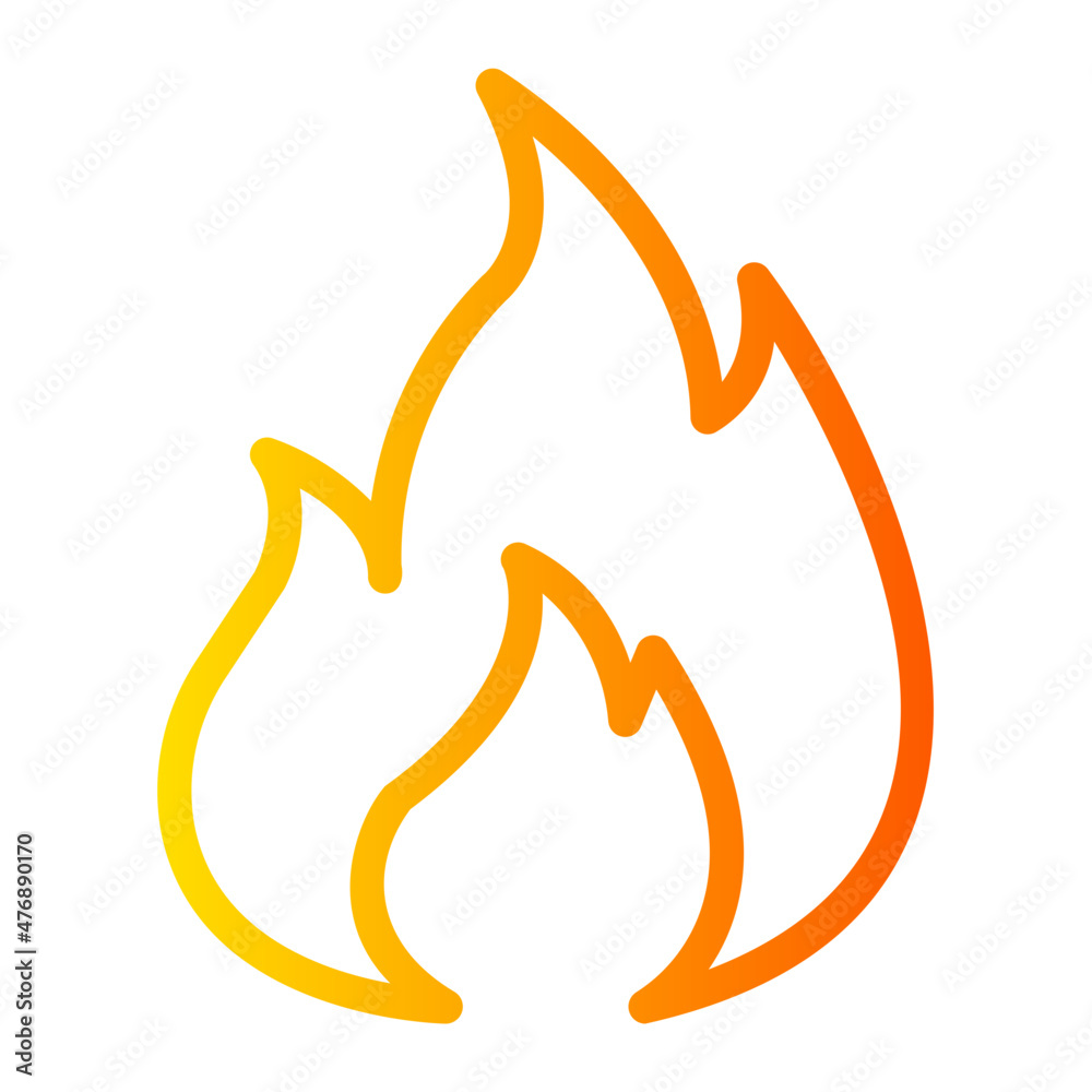 flame gradient icon