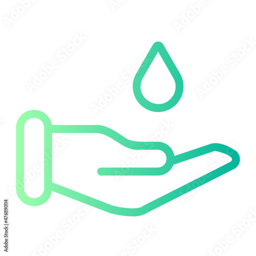 save water gradient icon