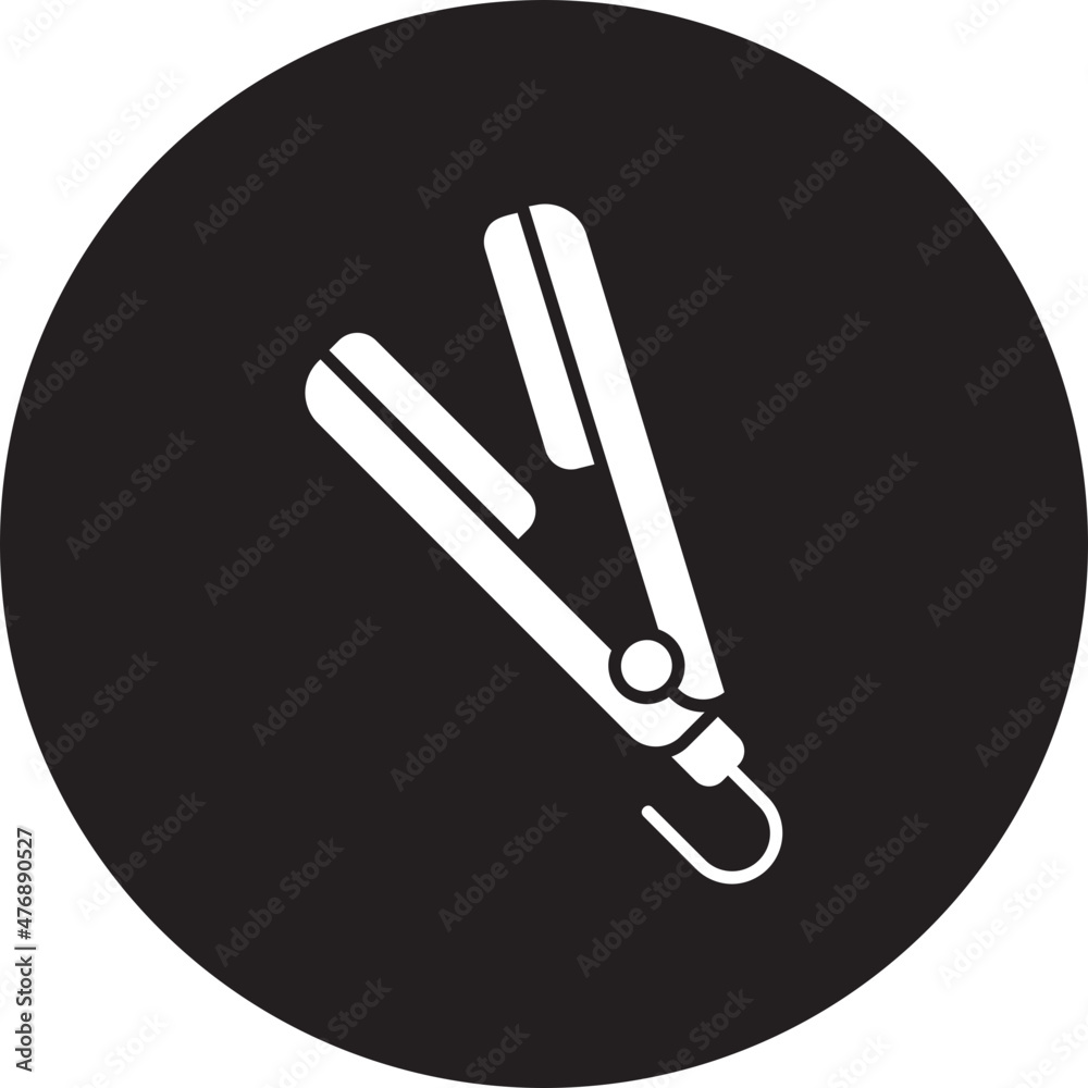 hair straightener glyph icon hair straightener glyph icon