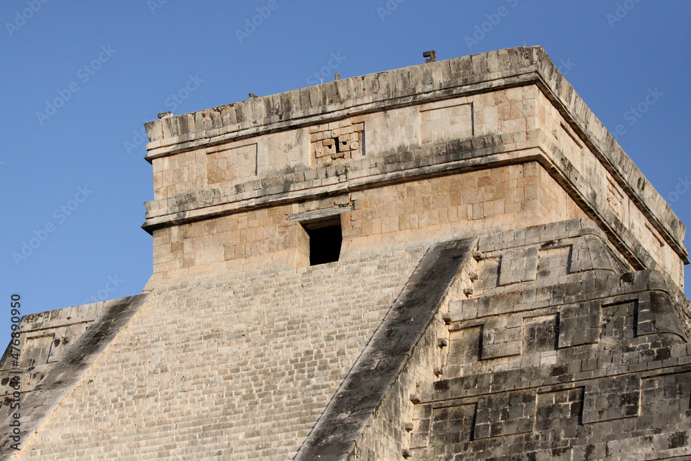 mayan pyramid in Chichen Itza ruins, Yucatan, Mexico