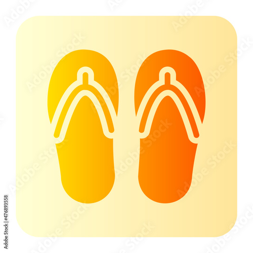 slippers gradient icon