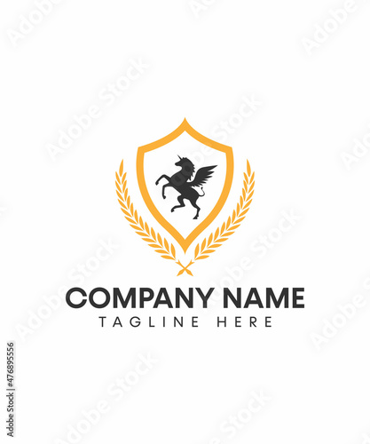Pegasus Logo Template Free Download Pegasus Logo Template - GFXLoad
