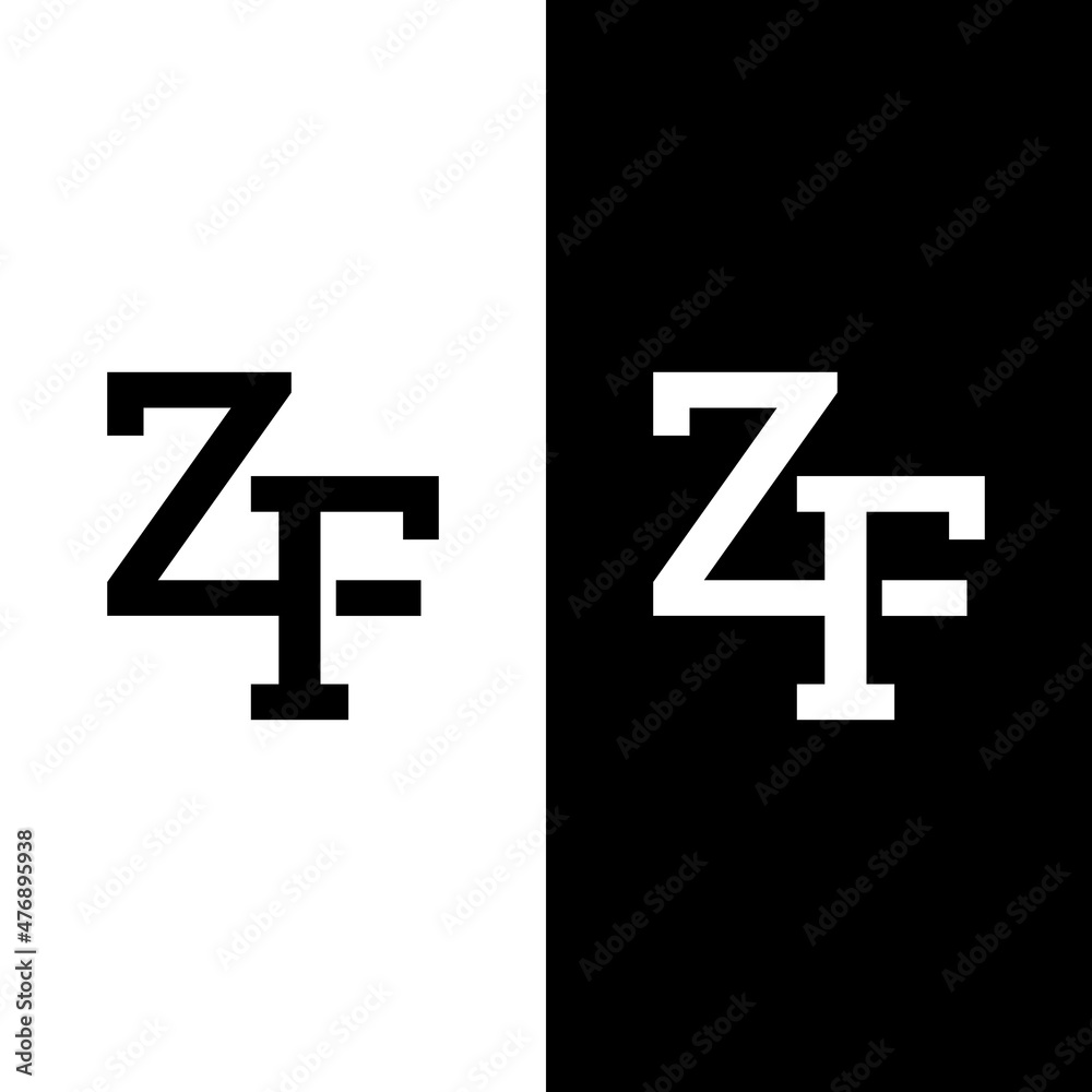 Z F ZF FZ Letter Monogram Initial Logo Design Template. Suitable for General Sports Fitness Construction Finance Company Business Corporate Shop Apparel in Simple Modern Style Logo Design. Z F ZF FZ Letter Monogram Initial Logo Design Template. Suitable for General Sports Fitness Construction Finance Company Business Corporate Shop Apparel in Simple Modern Style Logo Design.