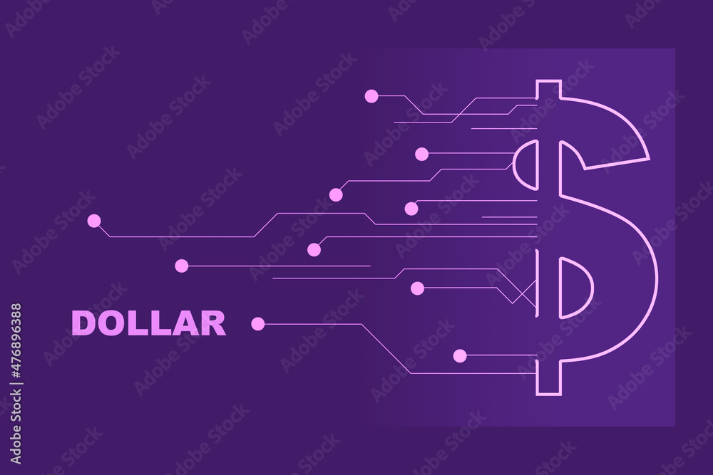 3d rendering usd Dollar symbol 
