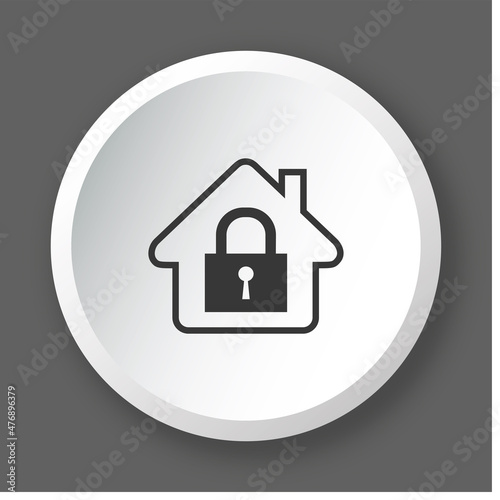 Logo maison sous alarme.