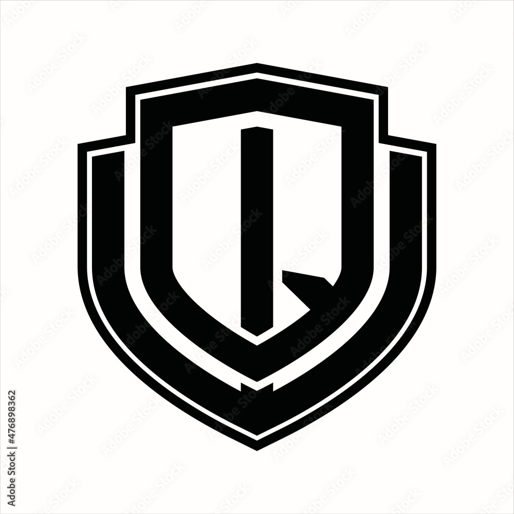 QW Logo monogram vintage design template Stock Vector | Adobe Stock
