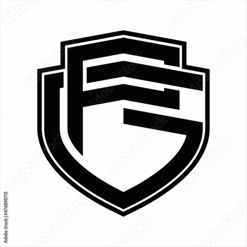 PG Logo monogram vintage design template
