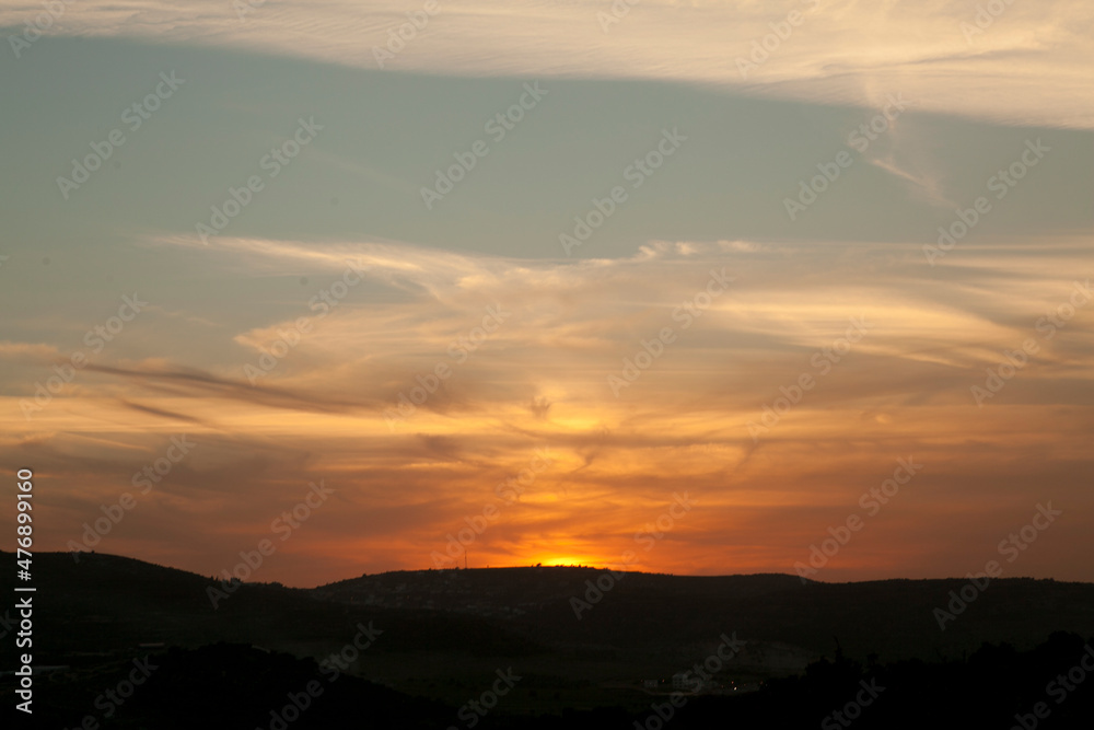 A crazy sunset in Israel Views of the Holy Land
