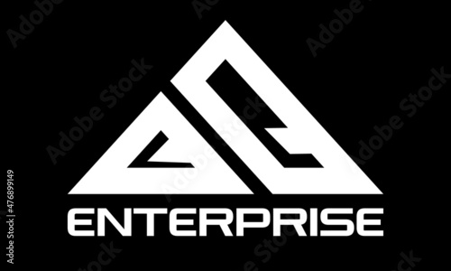 two letters QQ logo design, real estate construction home realty house building, geometric monogram minimalist logo, vector template