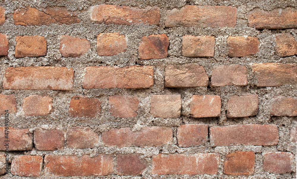 Old brick wall with red brick Background of brick wall texture red stone wall pattern. Old brick wall with red brick Background of brick wall texture red stone wall pattern.