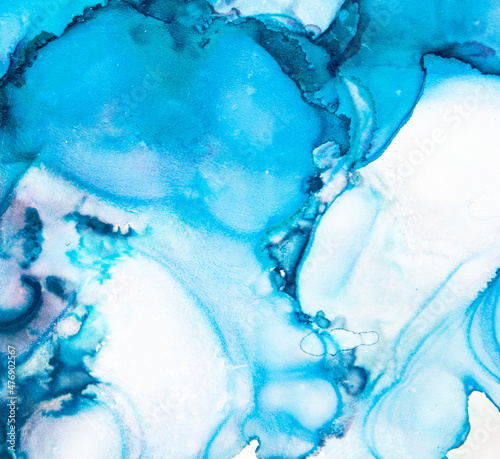 blue alcohol art abstract fluid art painting background alcohol ink technique