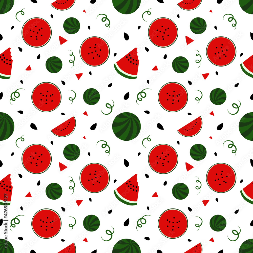 seamless pattern with watermelon seamless pattern with watermelon