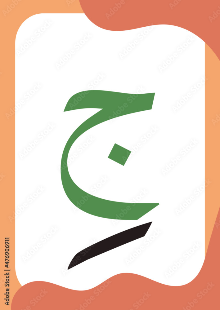 Jim Kasrah - Flashcards of basic Arabic letters or hijaiyah letters