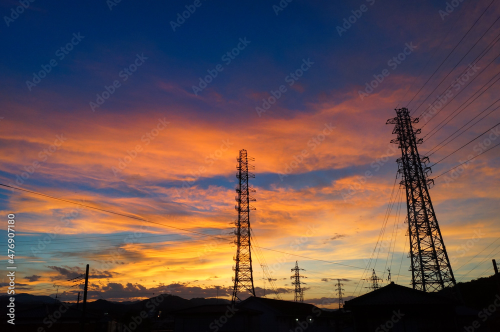 夕焼けの空と雲02