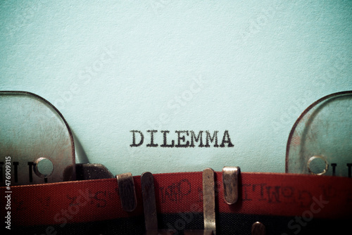 Obraz na plátně Dilemma concept view