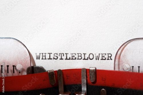 Whistleblower concept view photo