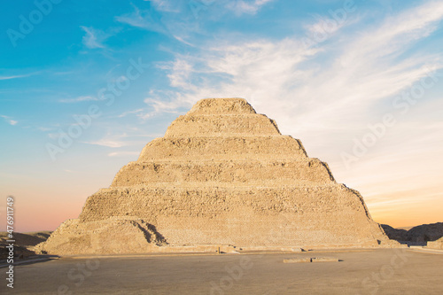 The Pyramid of Djoser  or Djeser and Zoser   or Step Pyramid in the Saqqara necropolis  Egypt