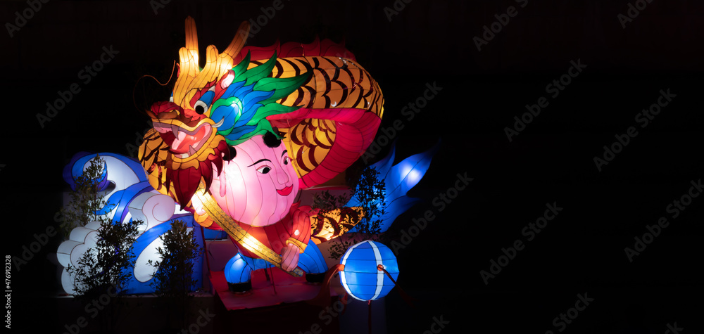 chinese new year lantern puppet