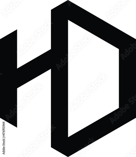 HD monogram logo concept
